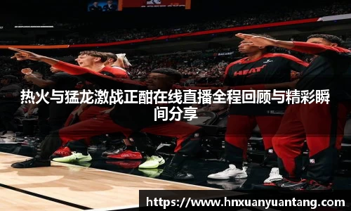 热火与猛龙激战正酣在线直播全程回顾与精彩瞬间分享